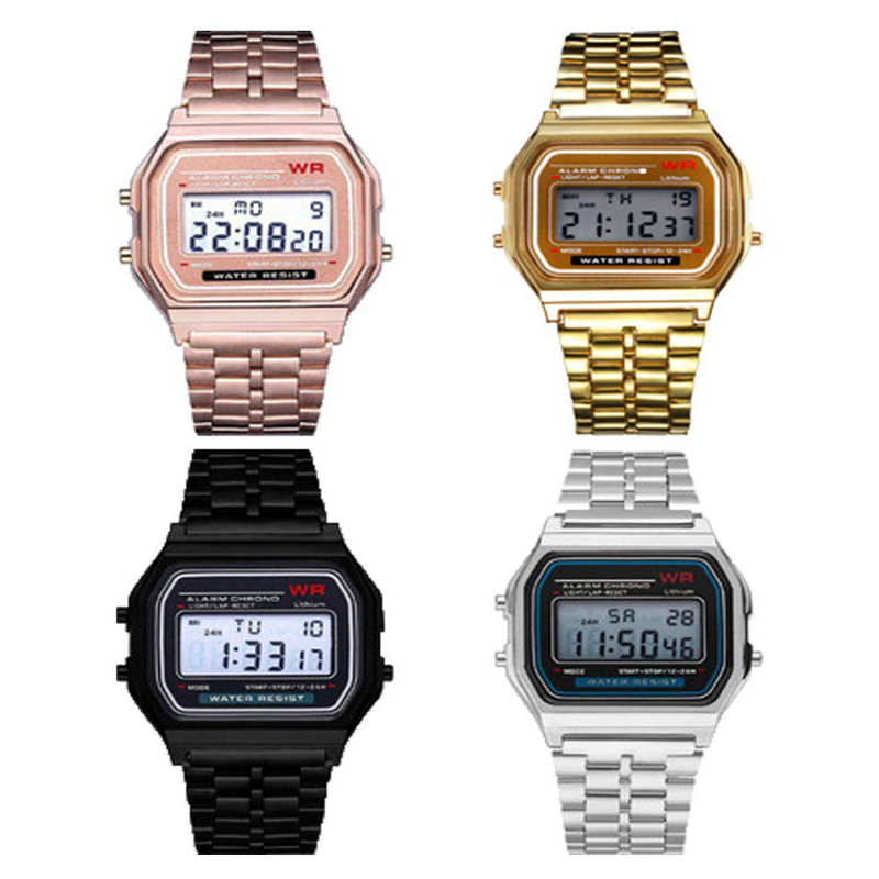 Luxury Watch Winder - LED Edelstahl Band Uhr Luxus Wasserdichte