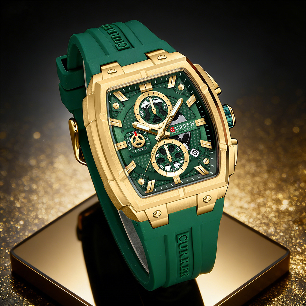 Luxury Watch For Men - CURREN Luxus-Vintage-Uhr für Herren, Sport-Chronograph, Quarz-Armbanduhr