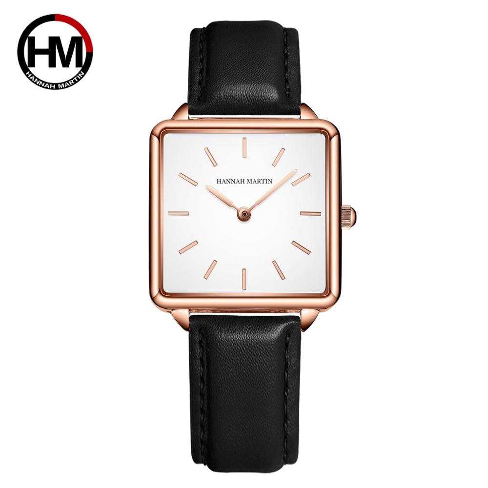 Quiet Luxury Watch - Echte Lederband Japan Quarz Bewegung HM-108