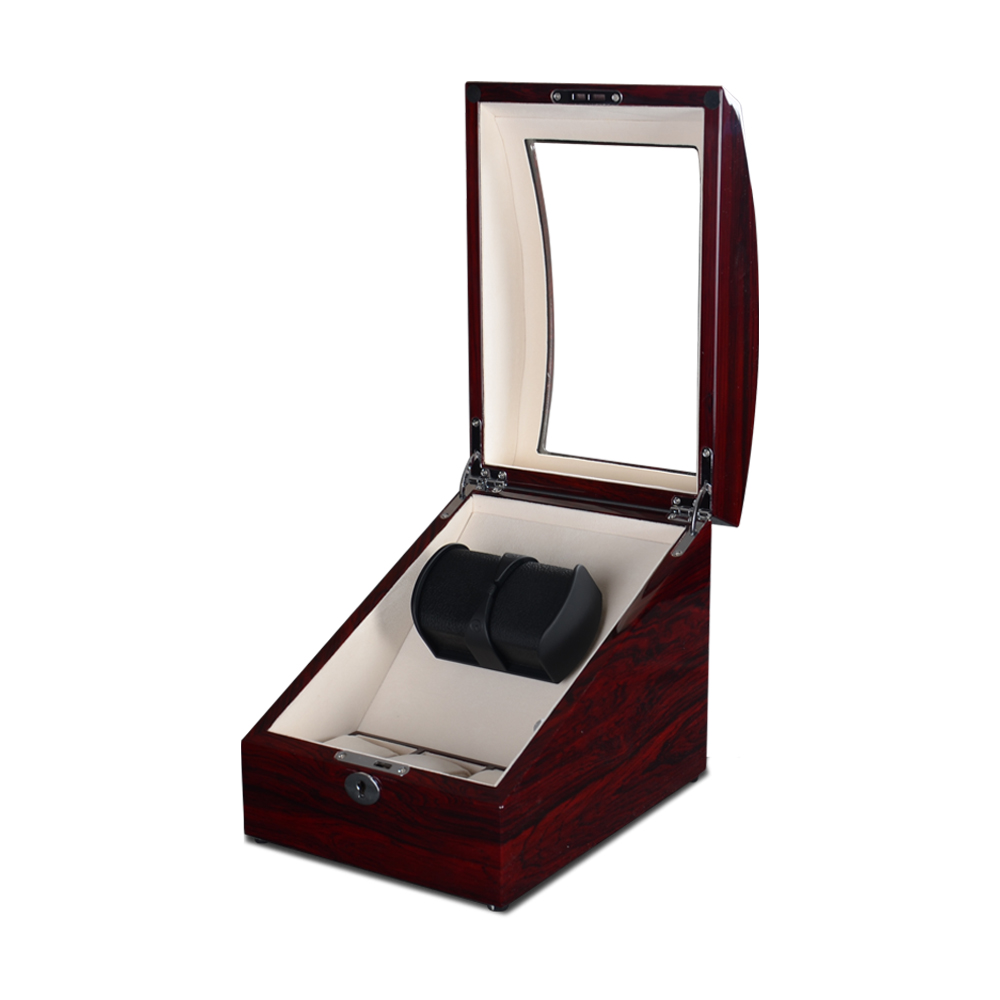 Quiet Luxury Watch Men - 2+2 Uhrenbewegerbox, luxuriöse Uhrenbox aus Holz