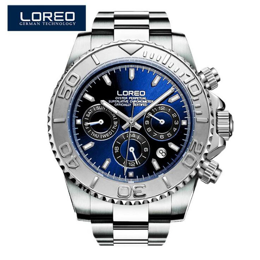 Luxury Watch Winder - Wasserdicht 200m LOREO Top Marke Uhr