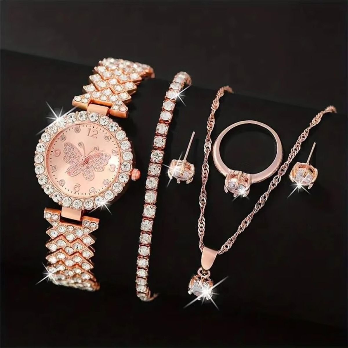 6-teiliges Set Luxus-Strass-Sc – Luxury Watch Kit Bewertung und Preis